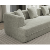 [VIDEO PROVIDED][ New And Upgraded Extended Edition]Modular sofa , modern minimalist style sofa, upholstered , free combination, round fiber fabric