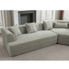 [VIDEO PROVIDED][ New And Upgraded Extended Edition]Modular sofa , modern minimalist style sofa, upholstered , free combination, round fiber fabric