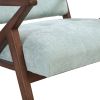 30" Mid-Century Modern Accent Chair with Plush Cushions, Angled Arm Design, and Sturdy Solid Wood Frame ‚Äì Perfect for Cozy Living Room, Bedroom