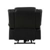 Modern Living room Furniture 1pc Power Lift Chair Faux Leather Upholstery Black Power Recliner Chair
