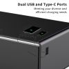 Modern Smart Coffee Table with Built-in Fridge, Bluetooth Speaker, Wireless Charging Module, Touch Control Panel, Power Socket, USB Interface