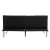 WOOD FRAME, STAINLESS LEG, FUTON, SOFA BED BLACK