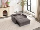 Futon Chair Bed Convertible Chair 3-in-1 Pull Out Sleeper Chair Beds with USB Ports,Wear-resistant and Anti-scratch
