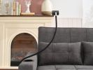 Futon Chair Bed Convertible Chair 3-in-1 Pull Out Sleeper Chair Beds with USB Ports,Wear-resistant and Anti-scratch