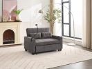Futon Chair Bed Convertible Chair 3-in-1 Pull Out Sleeper Chair Beds with USB Ports,Wear-resistant and Anti-scratch