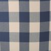 Vintage Fabric Club Chair, White & Blue Checkerboard Classic Armchair, Stylish and Comfortable Addition to Your Living Space