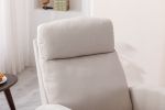 COOLMORE Rocking Chair, Modern Glider Chair, Recliner Armchair with Wood Legs and Side Pocket