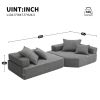 [VIDEO provided][New] Oversized Modular Sectional Sofa,Luxury Boucle Floor Couch Set,Convertible Compressed Couch
