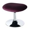 Purple Flannelette Fabric Accent Chair w Ottoman Contemporary Modern Living Room Furniture Chic High Back Chair