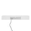 Floating TV Stand Wall Mounted with 16 Color LEDs,63" Modern TV Stand,Floating TV Cabinet Entertainment Center for 55 60 65 Inch TV,White
