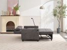 Futon Chair Bed Convertible Chair 3-in-1 Pull Out Sleeper Chair Beds with USB Ports,Wear-resistant and Anti-scratch