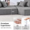 [VIDEO provided][New] Oversized Modular Sectional Sofa,Luxury Boucle Floor Couch Set,Convertible Compressed Couch