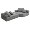 [VIDEO provided][New] Oversized Modular Sectional Sofa,Luxury Boucle Floor Couch Set,Convertible Compressed Couch