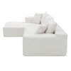 109*68" Modular Sectional Living Room Sofa Set, Modern Minimalist Style Couch, Upholstered Sleeper Sofa for Living Room, Bedroom, Salon
