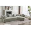 [VIDEO PROVIDED][ New And Upgraded Extended Edition]Modular sofa , modern minimalist style sofa, upholstered , free combination, round fiber fabric