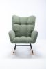 Rocking Chair, Soft Teddy Velvet Fabric Rocking Chair for Nursery