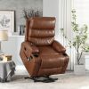 21"seat width,large size Electric Power Lift Recliner Chair Sofa for Elderly, 8 point vibration Massage and lumber heat, Remote Control