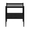 Coffee Table and End tables Set of 3, Tempered Glass Table with MDF layer, Modern Tables for Living Room , Gray Glass