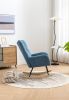 Rocking Chair, Soft Teddy Velvet Fabric Rocking Chair for Nursery