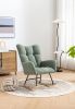 Rocking Chair, Soft Teddy Velvet Fabric Rocking Chair for Nursery