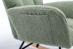 Rocking Chair, Soft Teddy Velvet Fabric Rocking Chair for Nursery