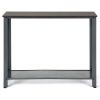 Wood Console Sofa Table with Adjustable Feet and Storage Shelf