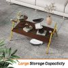 Coffee Table and End tables Set of 3, Tempered Glass Table with MDF layer, Modern Tables for Living Room , Transparent Glass
