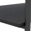 Coffee Table and End tables Set of 3, Tempered Glass Table with MDF layer, Modern Tables for Living Room , Gray Glass