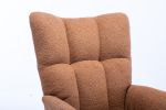 Rocking Chair, Soft Teddy Velvet Fabric Rocking Chair for Nursery