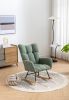 Rocking Chair, Soft Teddy Velvet Fabric Rocking Chair for Nursery