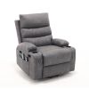 21"seat width,large size Electric Power Lift Recliner Chair Sofa for Elderly, 8 point vibration Massage and lumber heat, Remote Control