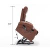 21"seat width,large size Electric Power Lift Recliner Chair Sofa for Elderly, 8 point vibration Massage and lumber heat, Remote Control