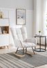 Rocking Chair, Soft Teddy Velvet Fabric Rocking Chair for Nursery