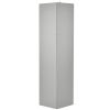 Tall Bathroom Corner Cabinet; Freestanding Storage Cabinet with Doors and Adjustable Shelves; MDF Board; Gray