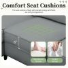[VIDEO provided] 112*87" Sectional Sofa Couches Living Room Sets, 7 Seats Modular Sectional Sofa with Ottoman
