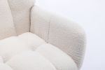 Rocking Chair, Soft Teddy Velvet Fabric Rocking Chair for Nursery