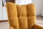 Rocking Chair, Soft Teddy Velvet Fabric Rocking Chair for Nursery