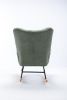 Rocking Chair, Soft Teddy Velvet Fabric Rocking Chair for Nursery