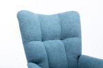 Rocking Chair, Soft Teddy Velvet Fabric Rocking Chair for Nursery