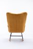 Rocking Chair, Soft Teddy Velvet Fabric Rocking Chair for Nursery