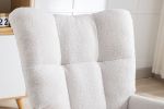 Rocking Chair, Soft Teddy Velvet Fabric Rocking Chair for Nursery