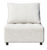 Outdoor Modular Sofa, with Aluminum Structure, Support Cushion and Back Cushion Cover-Removable, Fade-resistant, Waterproof Sofa Cover Included