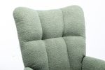 Rocking Chair, Soft Teddy Velvet Fabric Rocking Chair for Nursery
