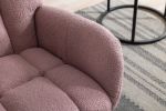 Rocking Chair, Soft Teddy Velvet Fabric Rocking Chair for Nursery