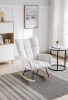 Rocking Chair, Soft Teddy Velvet Fabric Rocking Chair for Nursery