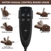 Brown Dual Motor Infinite Position Up to 350 LBS Chenille Power Lift Recliner Chair