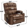 Brown Dual Motor Infinite Position Up to 350 LBS Chenille Power Lift Recliner Chair