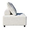 Outdoor Modular Sofa, with Aluminum Structure, Support Cushion and Back Cushion Cover-Removable, Fade-resistant, Waterproof Sofa Cover Included