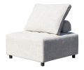 Outdoor Modular Sofa, with Aluminum Structure, Support Cushion and Back Cushion Cover-Removable, Fade-resistant, Waterproof Sofa Cover Included